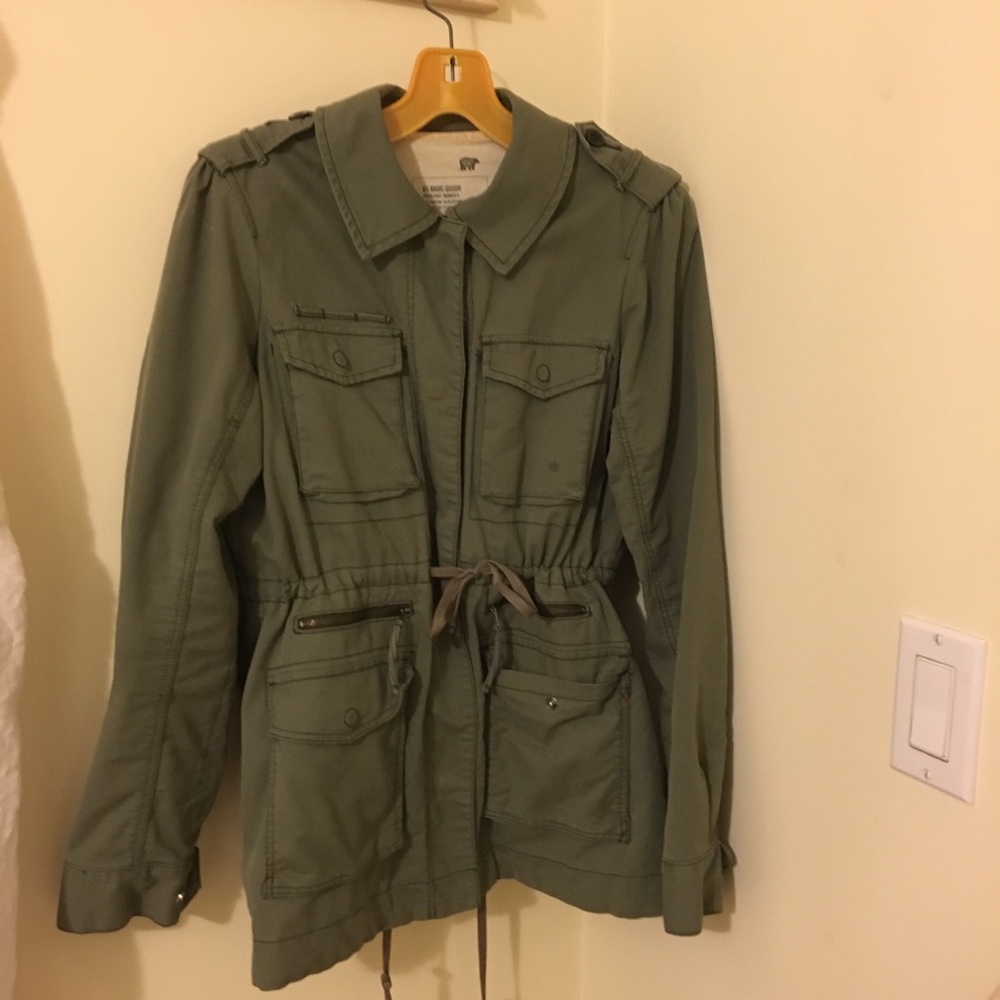 Green light fall jacket